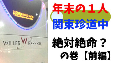 年末の関東珍道中(前編:絶体絶命の巻)!