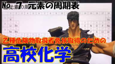 危険物資格取得のための高校化学No.05 元素の周期表