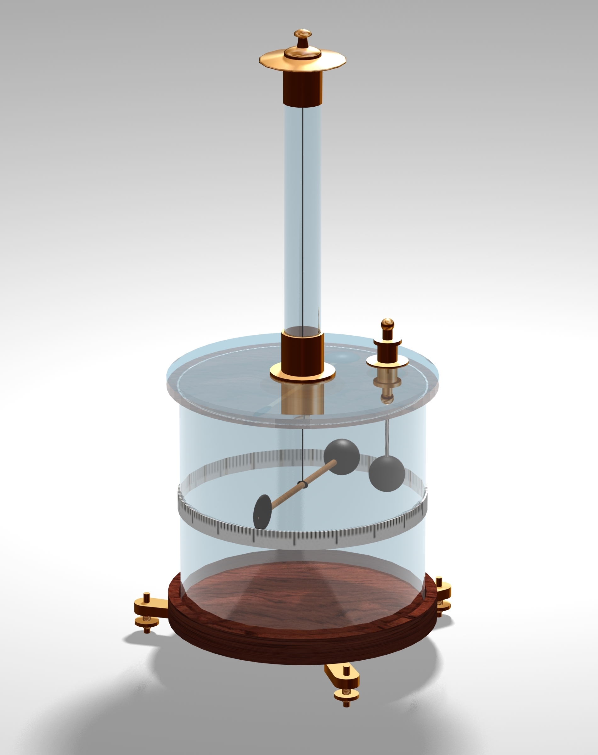 Coulomb's,Torsion,Balance.,3d,Illustration,Of,The,Torsion,Balance ...